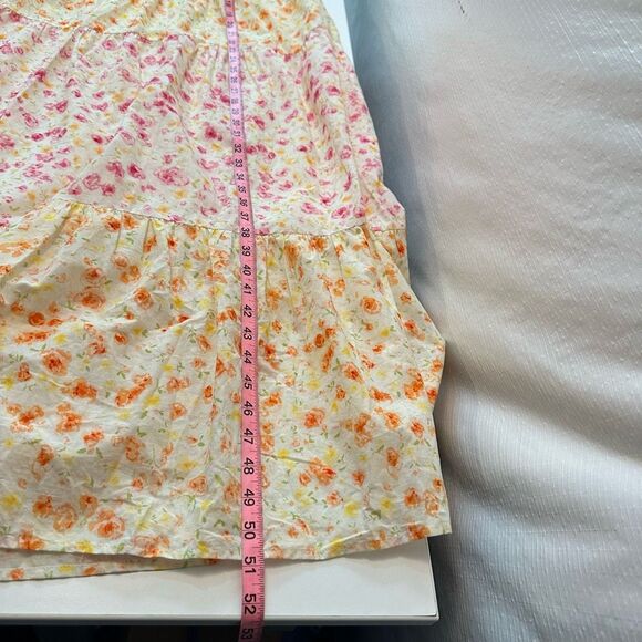 ARULA Floral Midi Dress - Pink and Orange - Picture 7 of 14